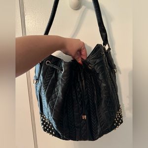 Faux Leather Large Tote